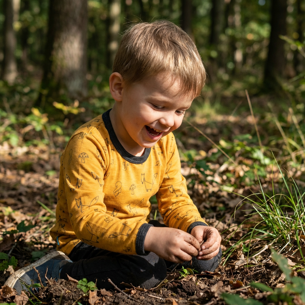 Shirt sonnengelb Fuchs, Merinowolle & Seide (bio/GOTS)