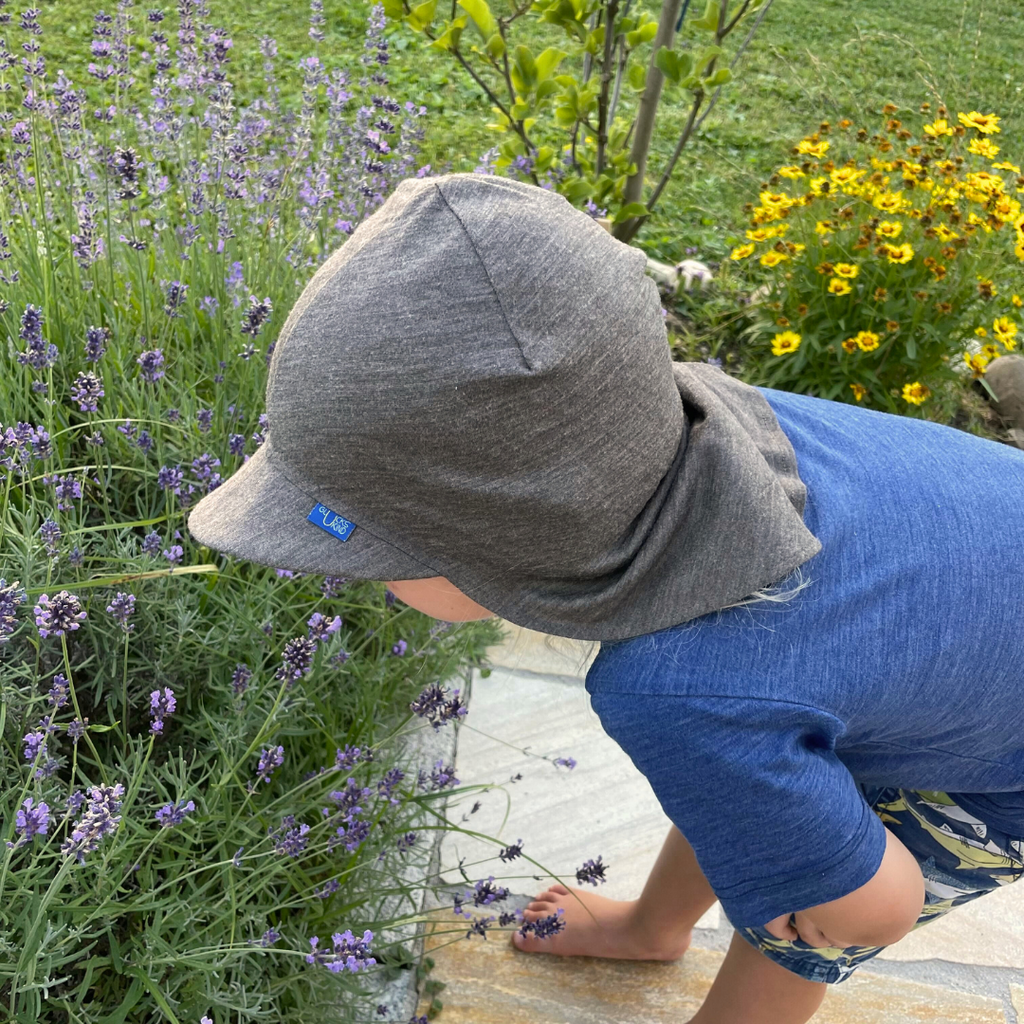 Summer cap | Merino wool & silk (organic / GOTS) - royal blue