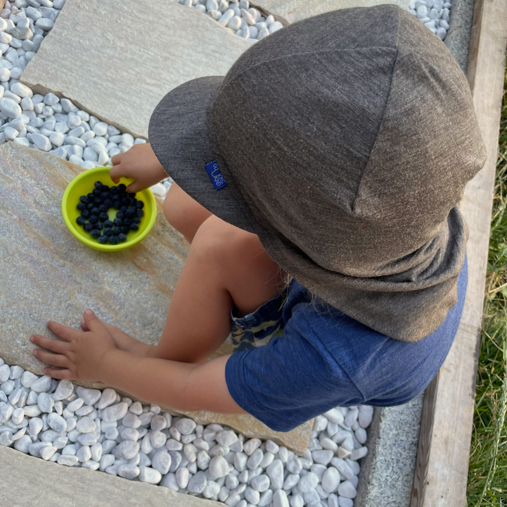 Summer cap | Merino wool & silk (organic / GOTS) - royal blue
