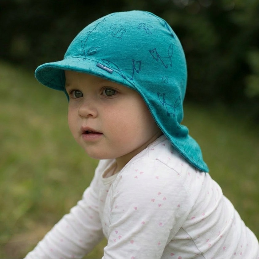 Summer cap | Merino wool & silk (organic / GOTS) - royal blue