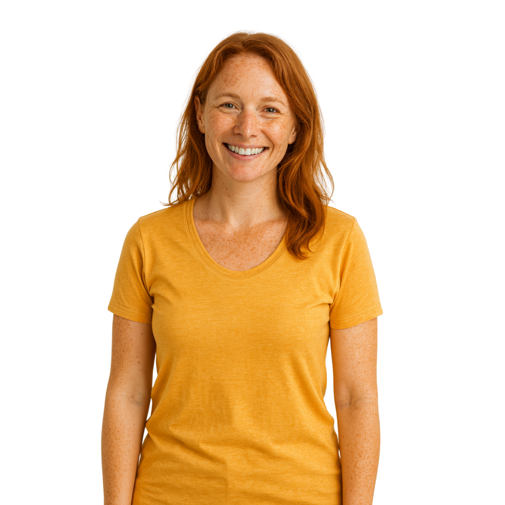 Damen T-Shirt sonnengelb, Merinowolle & Seide (bio/GOTS)