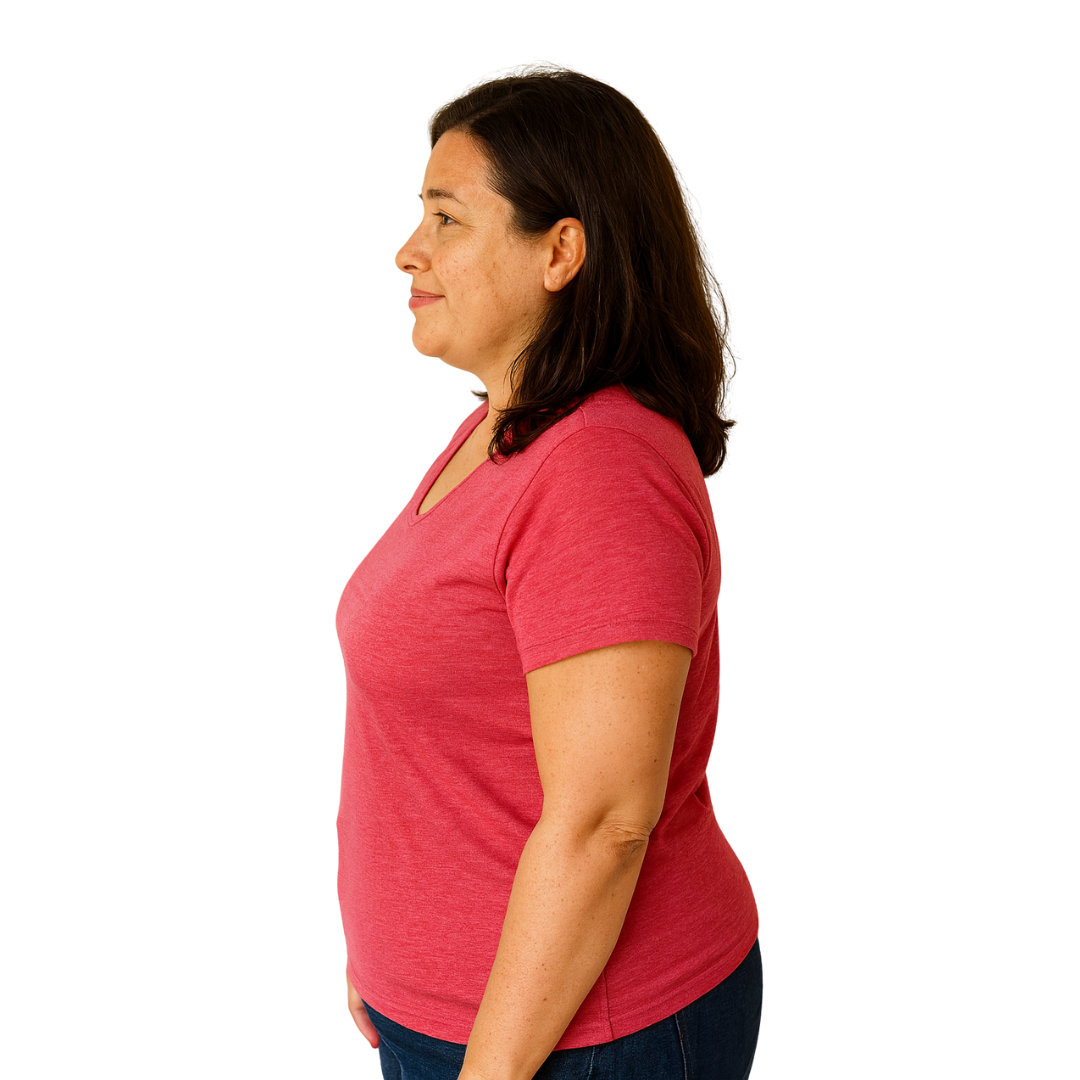 Women's T-shirt raspberry, merino wool &amp; silk (organic/GOTS)