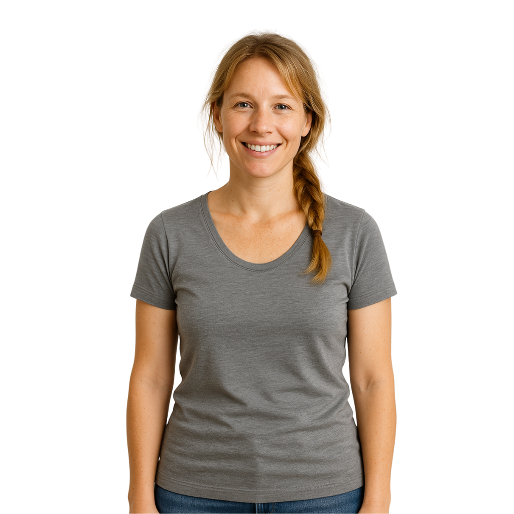 Women's T-shirt emerald, merino wool &amp; silk (organic/GOTS)