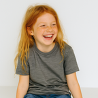 T-Shirt Kind fels, Merinowolle & Seide (bio/GOTS)