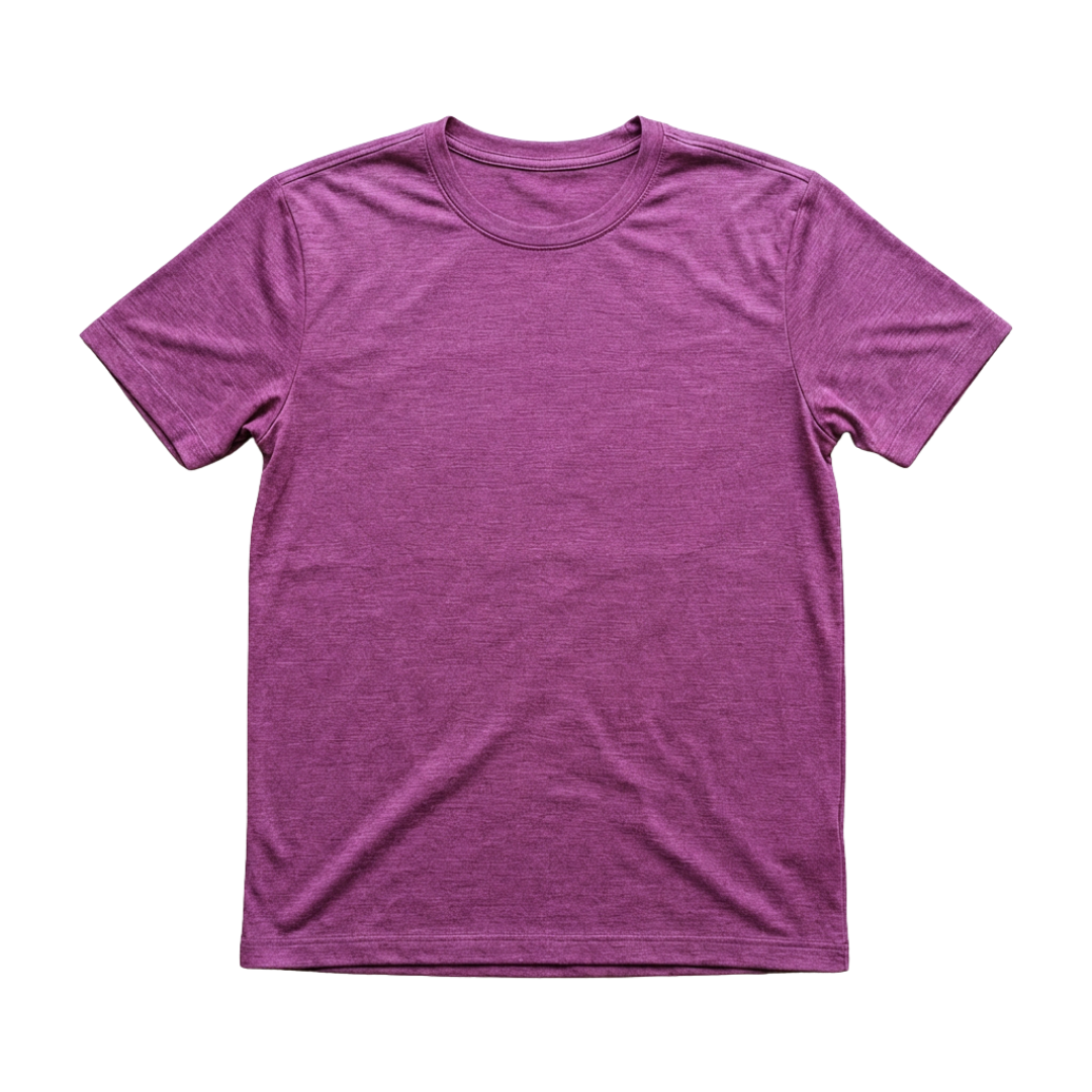 T-shirt men's rock grey, merino wool &amp; silk (organic/GOTS)