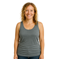 Women's tank top emerald, merino wool &amp; silk (organic/GOTS)