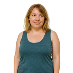 Women's tank top slate merino wool &amp; Tencel (organic/Bluesign)