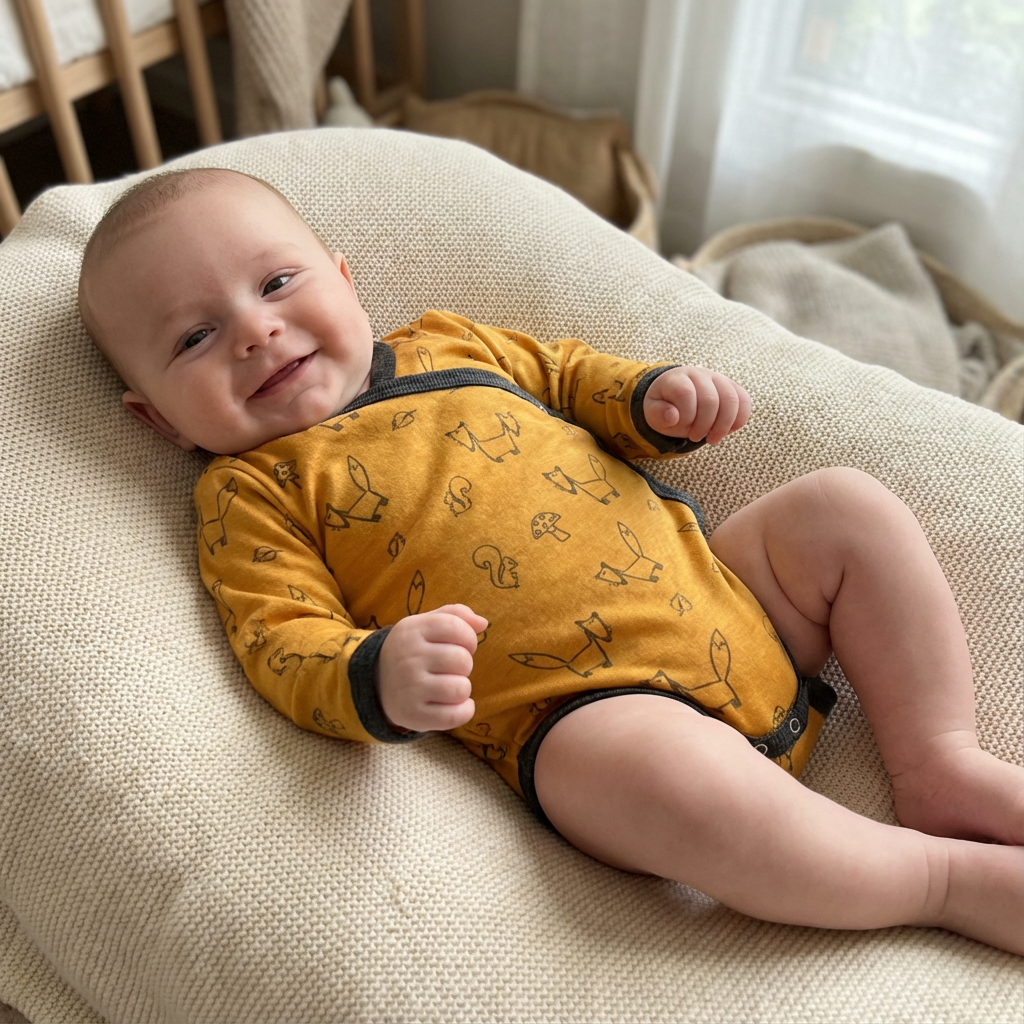 Wrap body sunny yellow fox, merino wool &amp; silk (organic/GOTS)