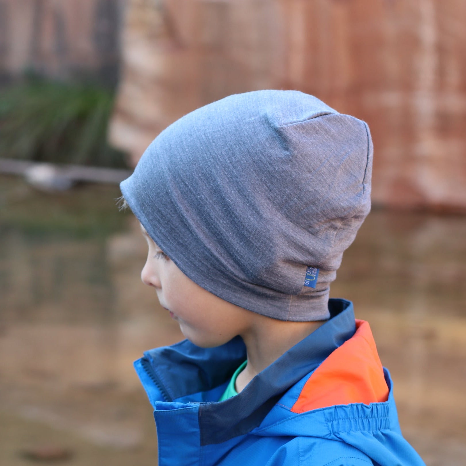 Haube fels, Merinowolle & Seide (bio/GOTS)