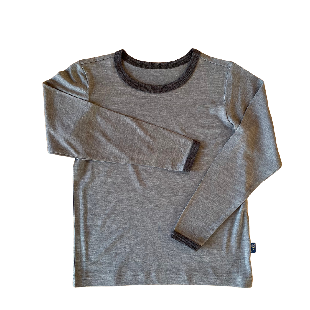 Shirt fels, Merinowolle & Seide (bio/GOTS)