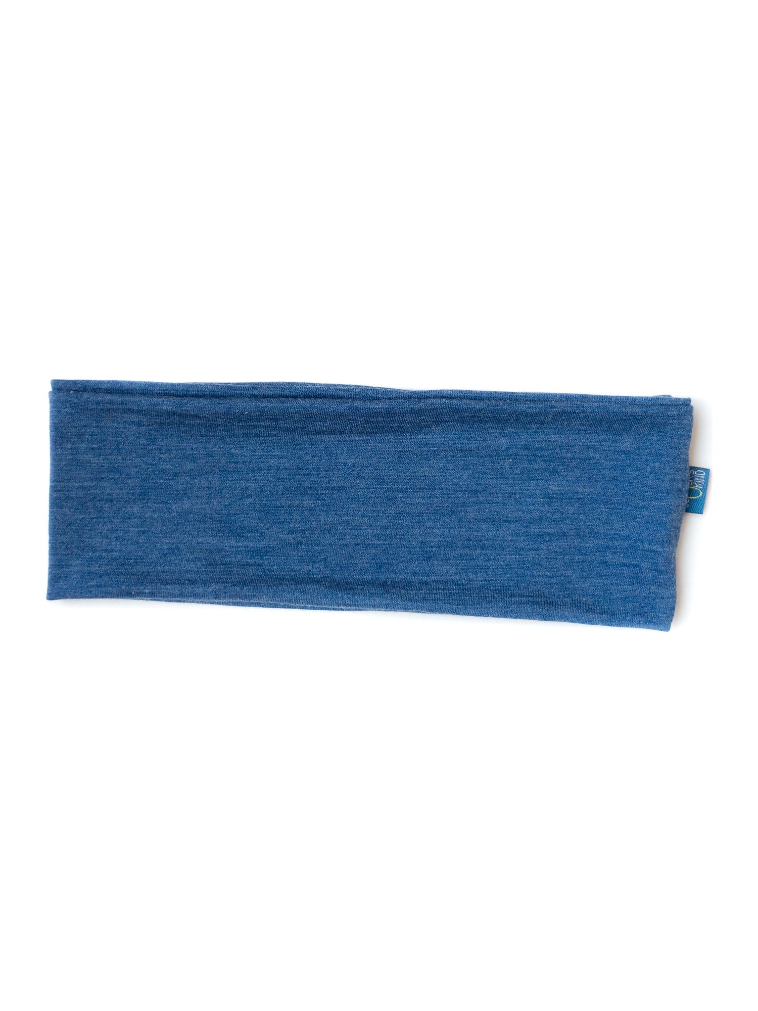 Glückskind Kinder-Stirnband royal blau aus Merinowolle und Seide (bio/GOTS) - by heywool, Freisteller #ay