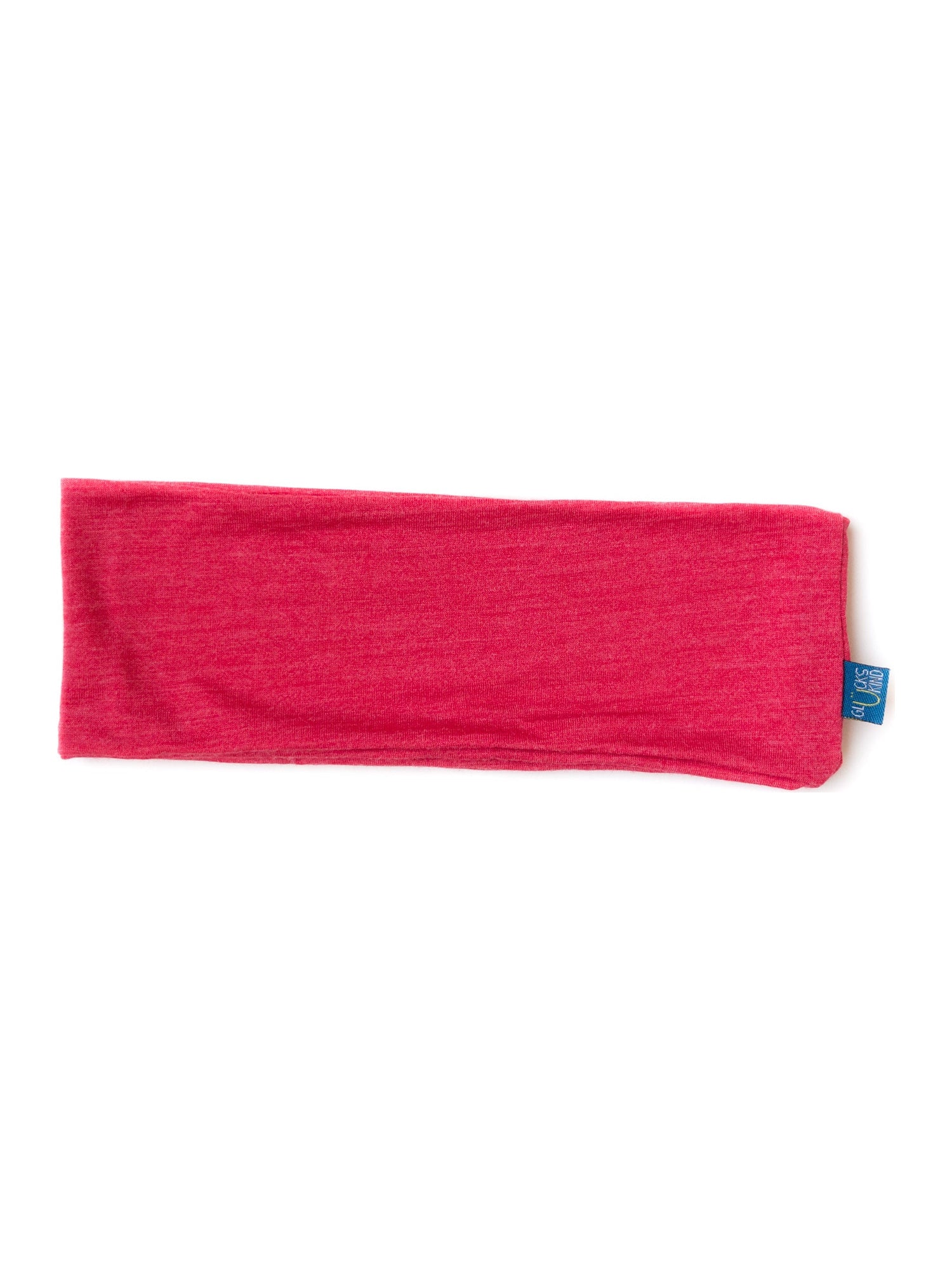 Glückskind Stirnband himbeere aus Merinowolle und Seide (bio/GOTS) - by heywool, Freisteller #ay