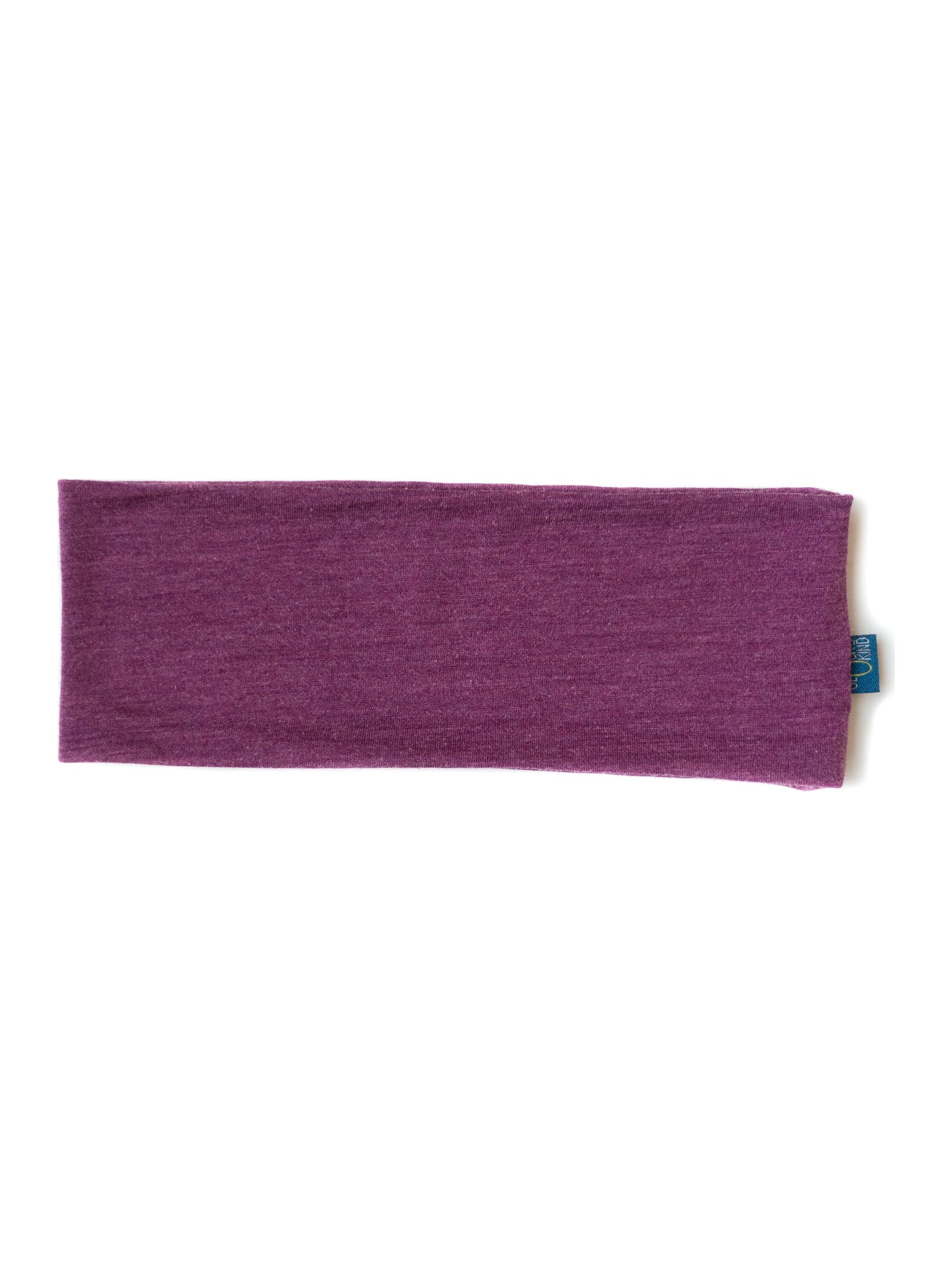 Glückskind Stirnband zwetschke aus Merinowolle und Seide (bio/GOTS) - by heywool, Freisteller #ay