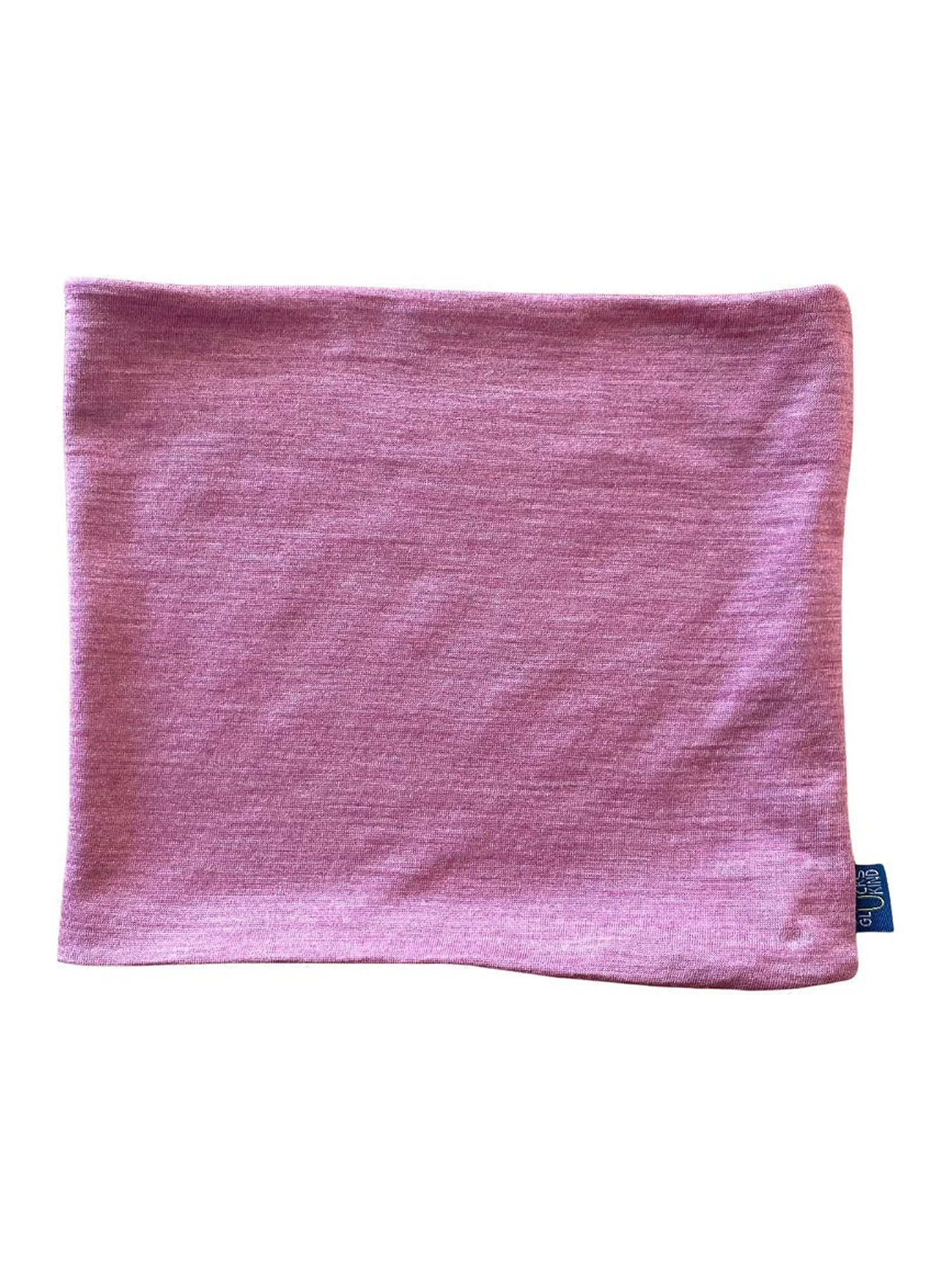 Glückskind Kinder-Loop rosé aus Merinowolle und Seide (bio/GOTS) - by heywool, Freisteller #ay