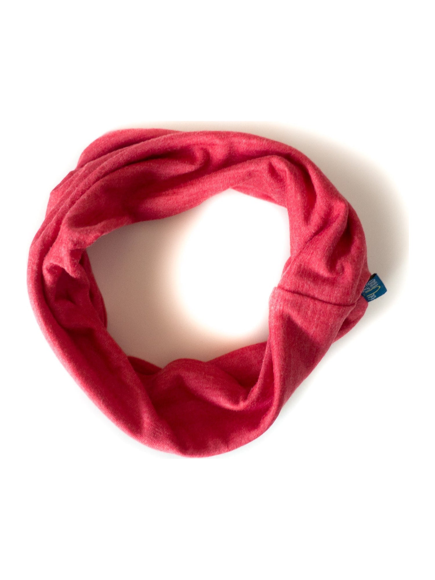 Glückskind Schlauch-Loop himbeere aus Merinowolle und Seide (bio/GOTS) - by heywool, Freisteller #ay
