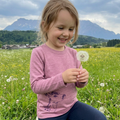 Shirt raspberry dragonfly, merino wool &amp; silk (organic/GOTS)