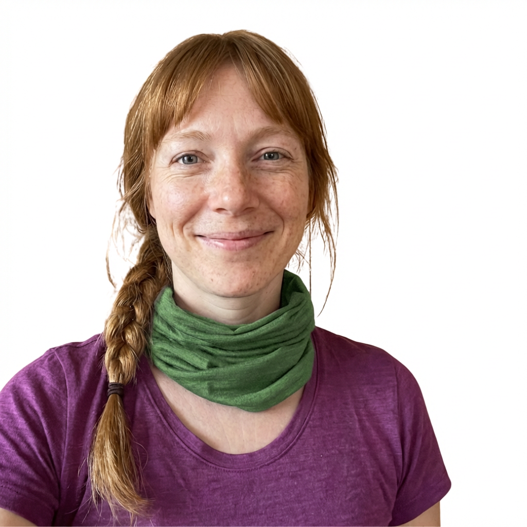 Tube loop forest green, merino wool &amp; silk (organic/GOTS)