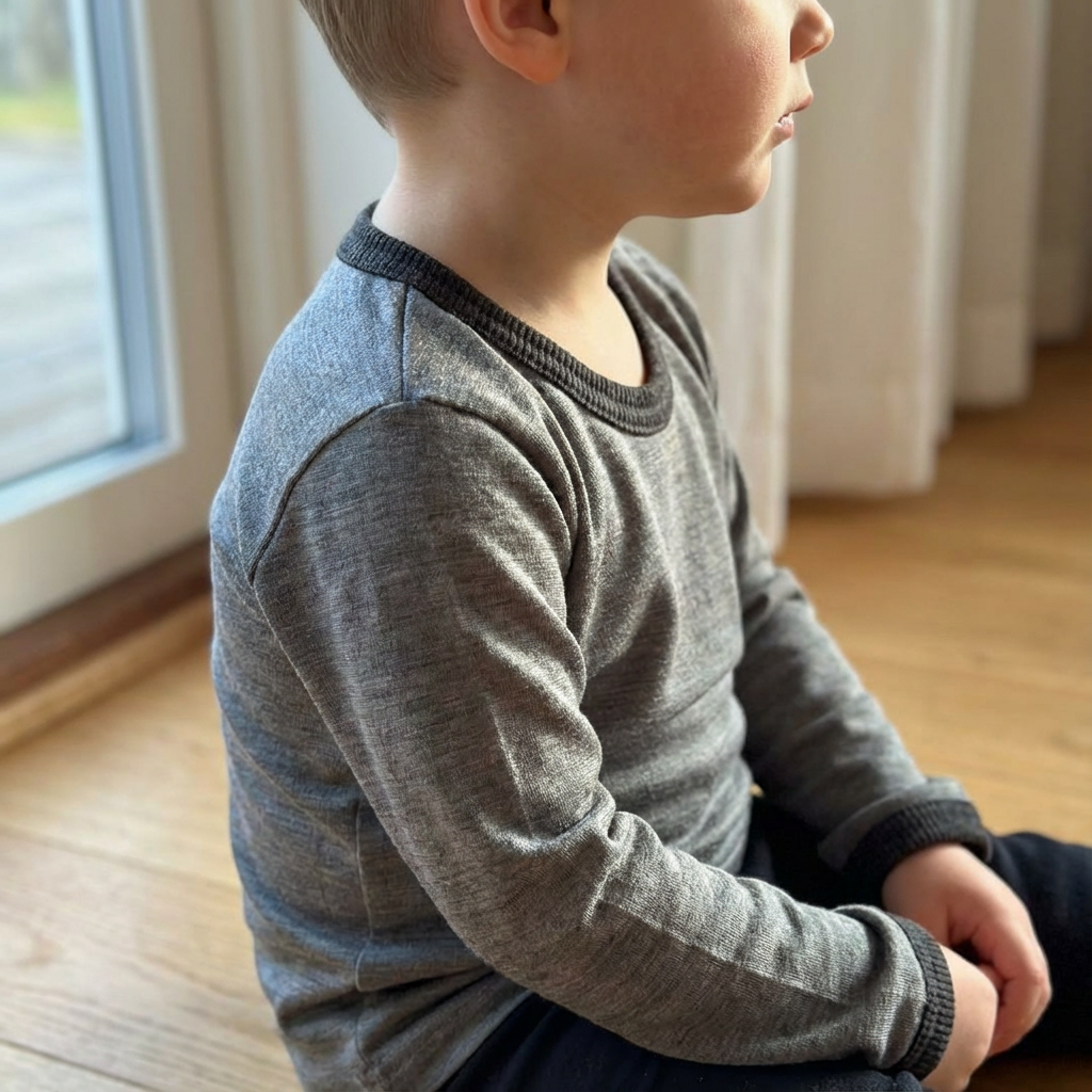 Shirt fels, Merinowolle & Seide (bio/GOTS)