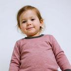 Shirt rosé, Merinowolle & Seide (bio/GOTS)