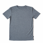 T-Shirt Herren fels grau, Merinowolle & Seide (bio/GOTS)