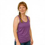 Women's tank top blackberry new, merino wool &amp; Tencel