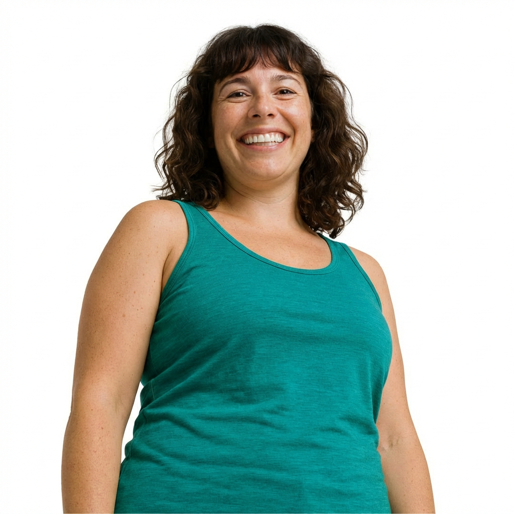 Damen Tank Top smaragd, Merinowolle & Seide (bio/GOTS)