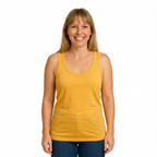 Damen Tank Top sonnengelb, Merinowolle & Seide (bio/GOTS)