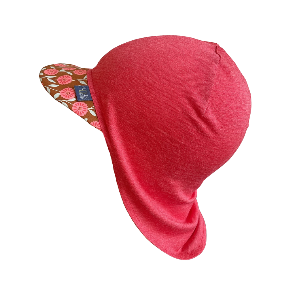 Glückskind Sommerkappe himbeere Rose limited edition, Merinowolle & Seide (bio/GOTS)