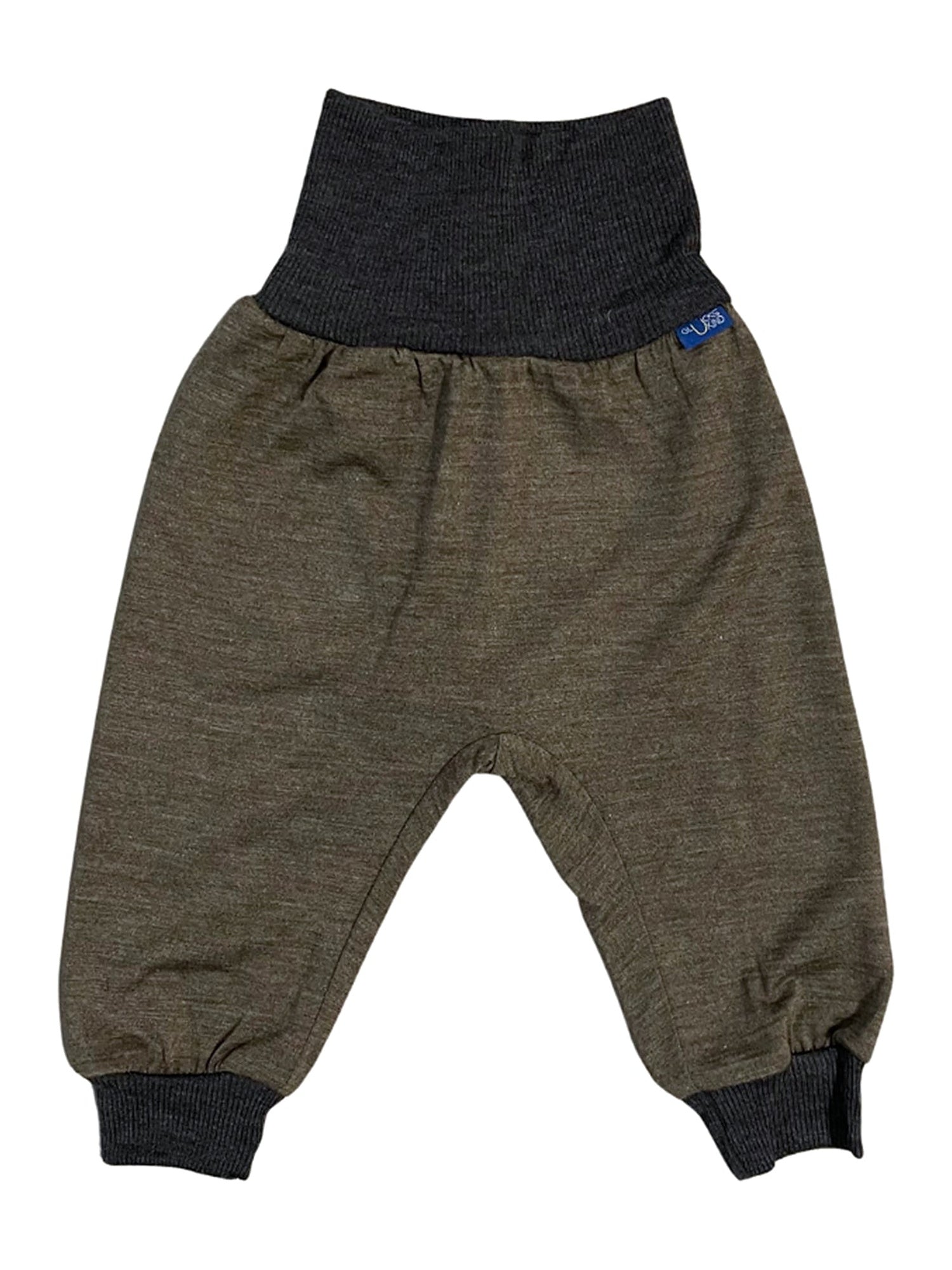 Glückskind Hose muskat braun aus Merinowolle und Seide (bio/GOTS) - by heywool, Freisteller Frontansicht #ay