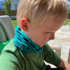 Loop | Merino wool &amp; silk (organic/GOTS) - emerald plain