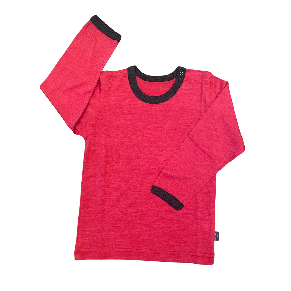 Shirt himbeere, Merinowolle & Seide (bio/GOTS)