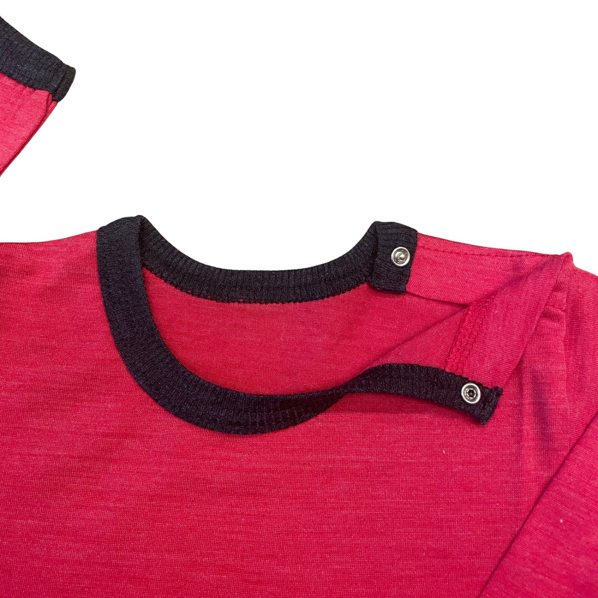 Shirt himbeere, Merinowolle & Seide (bio/GOTS)