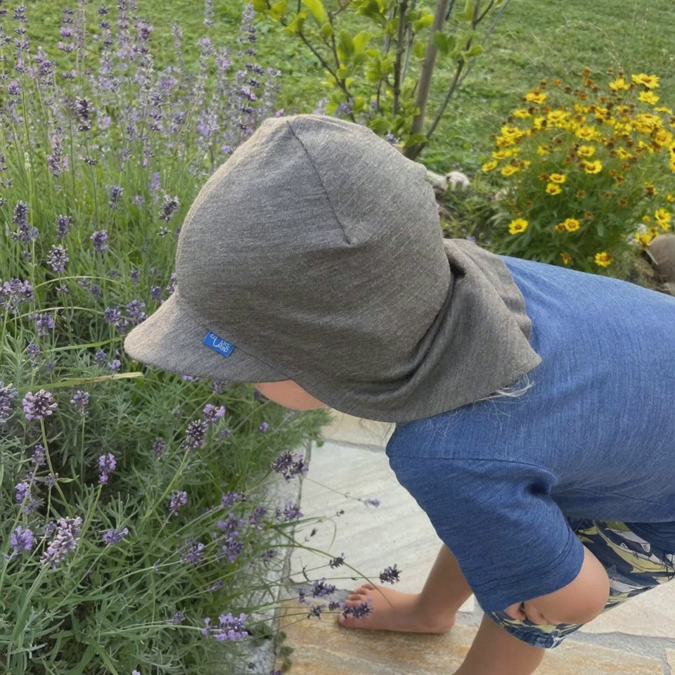 Summer cap | Merino wool & silk (organic / GOTS) - royal blue