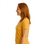 Damen T-Shirt sonnengelb, Merinowolle & Seide (bio/GOTS)