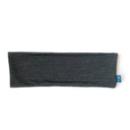 Stirnband anthrazit, Merinowolle & Seide (bio/GOTS)