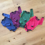 Body royal blau uni, Merinowolle & Seide (bio/GOTS) - Glückskind - Body - 74-80