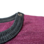 Body zwetschke uni, Merinowolle & Seide (bio/GOTS) - Glückskind - Body - 74-80