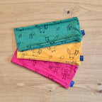 Kinder-Stirnband waldgrün, Merinowolle & Seide (bio/GOTS) - Glückskind - Stirnband - uni (ca. 2-10 Jahre)
