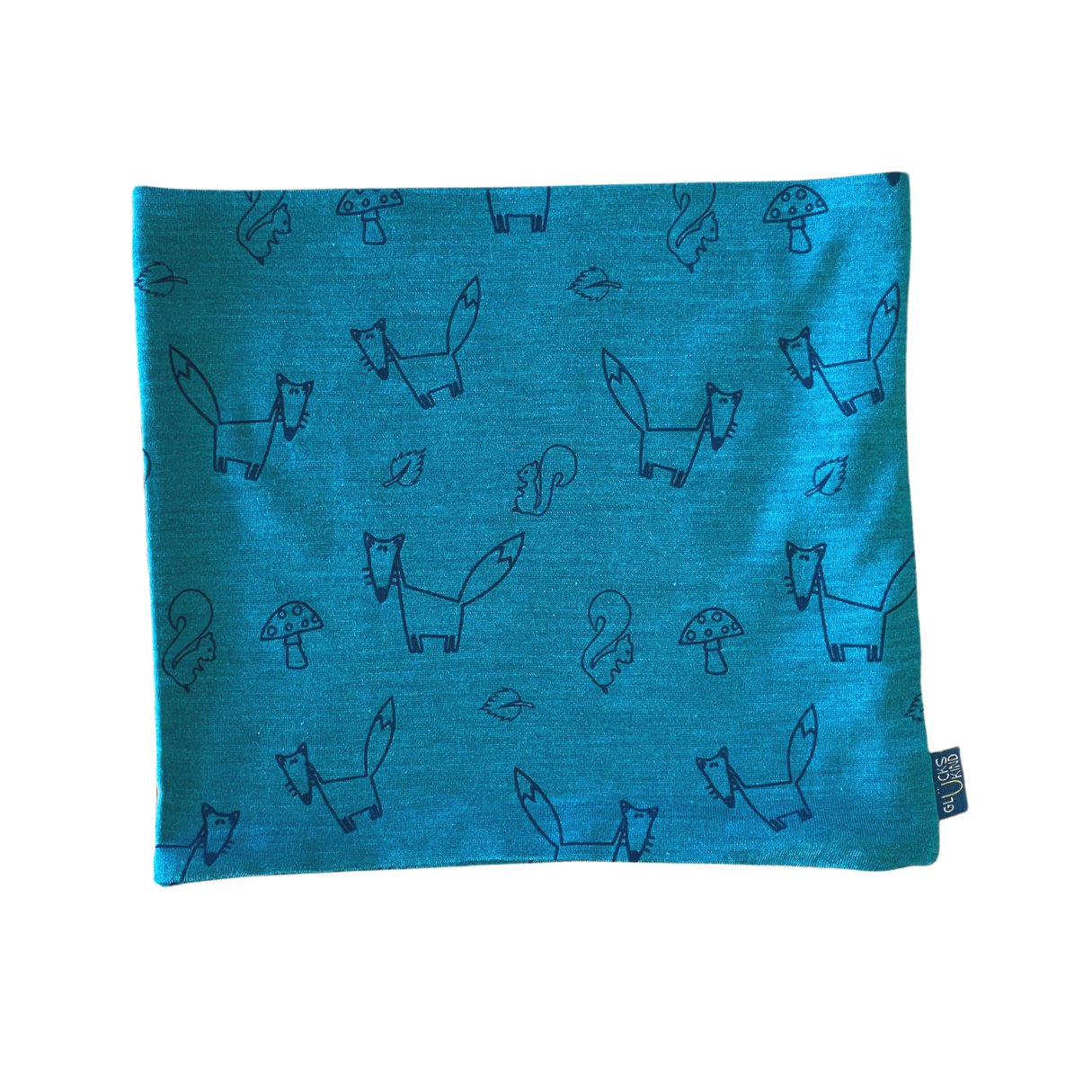 Loop smaragd Fuchs Kinder, Merinowolle & Seide (bio/GOTS) - Glückskind - Loop - S