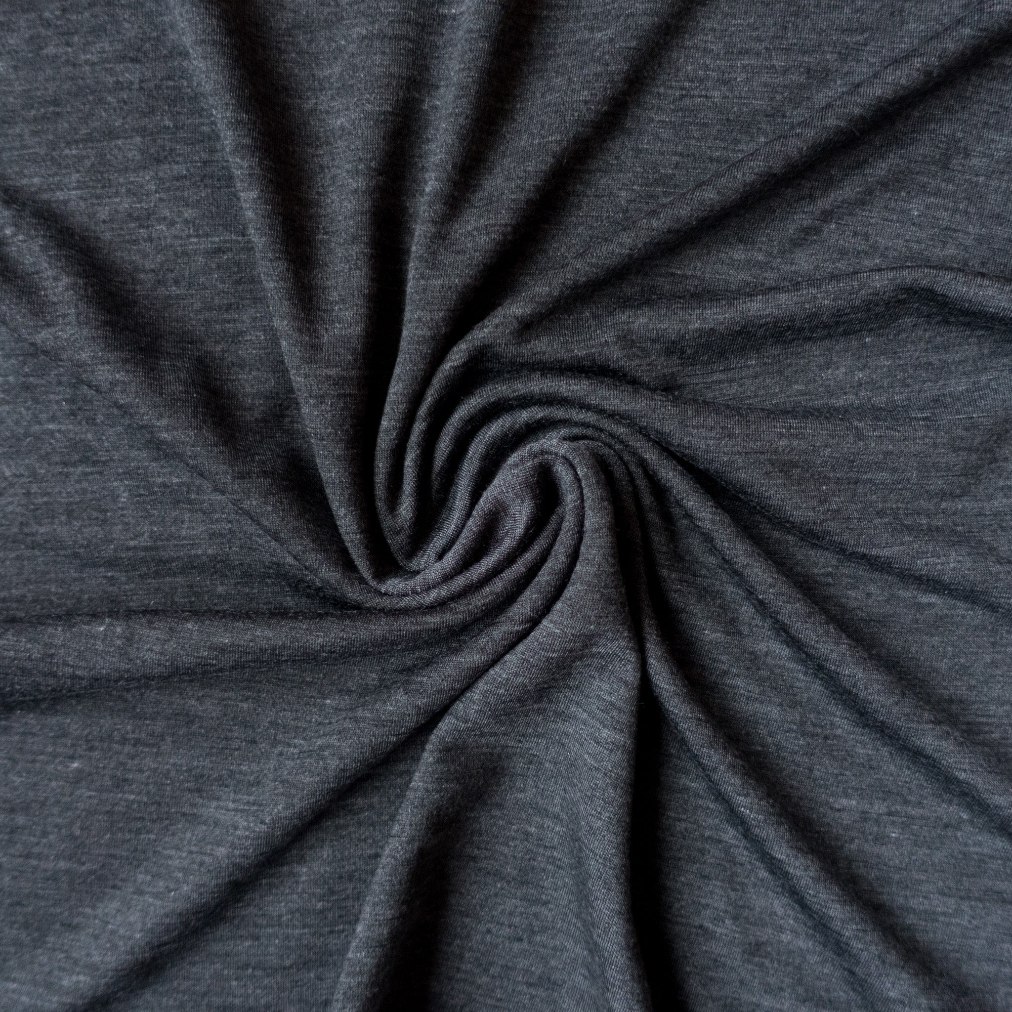 Meterware anthrazit, 60% Merinowolle & 40% Tencel (bio/bluesign) - Glückskind - Meterware - 50 cm