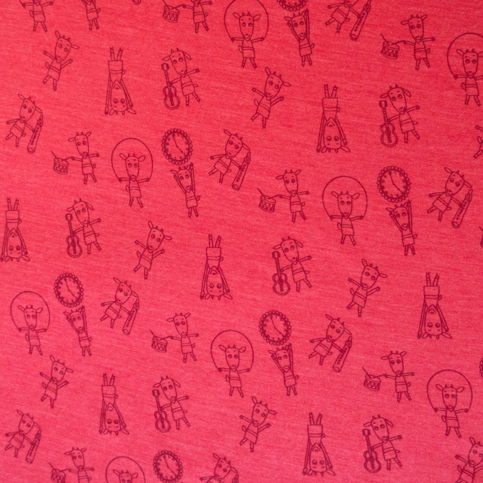 Meterware himbeere Geißlein, 70% Merinowolle & 30% Seide (bio/GOTS) - Glückskind - Meterware - 50 cm