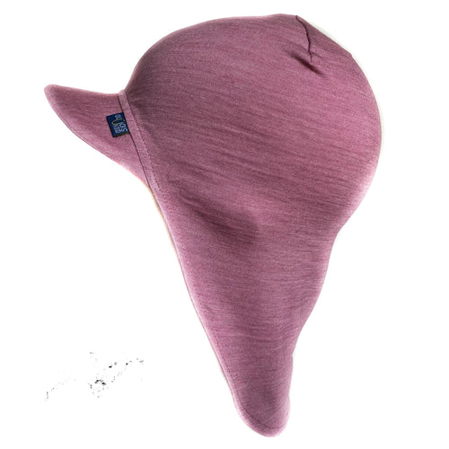 Sommerkappe rosé, Merinowolle & Seide (bio/GOTS) - Glückskind - Sommerkappe - S (bis 41cm KU)