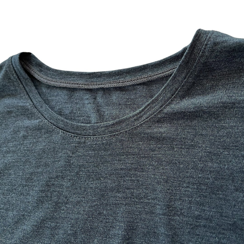 T-Shirt Herren anthrazit, Merinowolle & Tencel (bio, bluesign) - Glückskind - T-Shirt - S