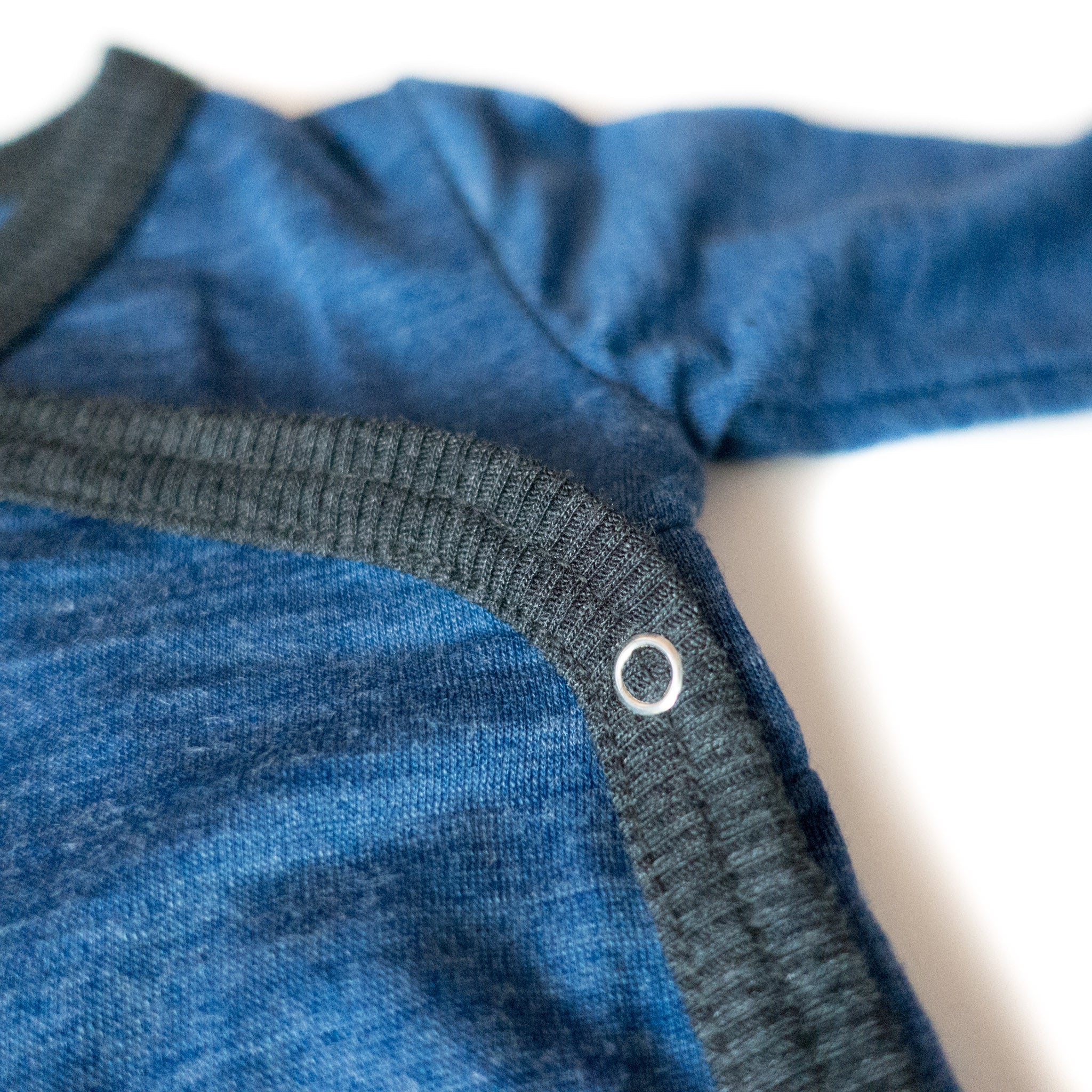 Wickelbody royal blau, Merinowolle & Seide (bio/GOTS) - Glückskind - Wickelbody - 50-56